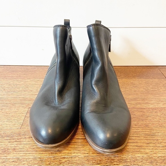 Lucky Brand | Black Leather Basel Booties Size 10 - Picture 3 of 10